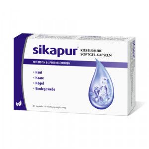 SIKAPUR Kieselsäure Softgel-Kapseln mit Biotin