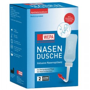 WEPA Nasendusche mit 10x2,95 g Nasenspülsalz